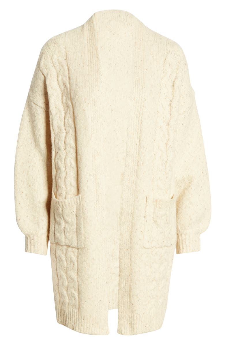 Dreamers by Debut Cable Knit Cardigan, Alternate, color, 