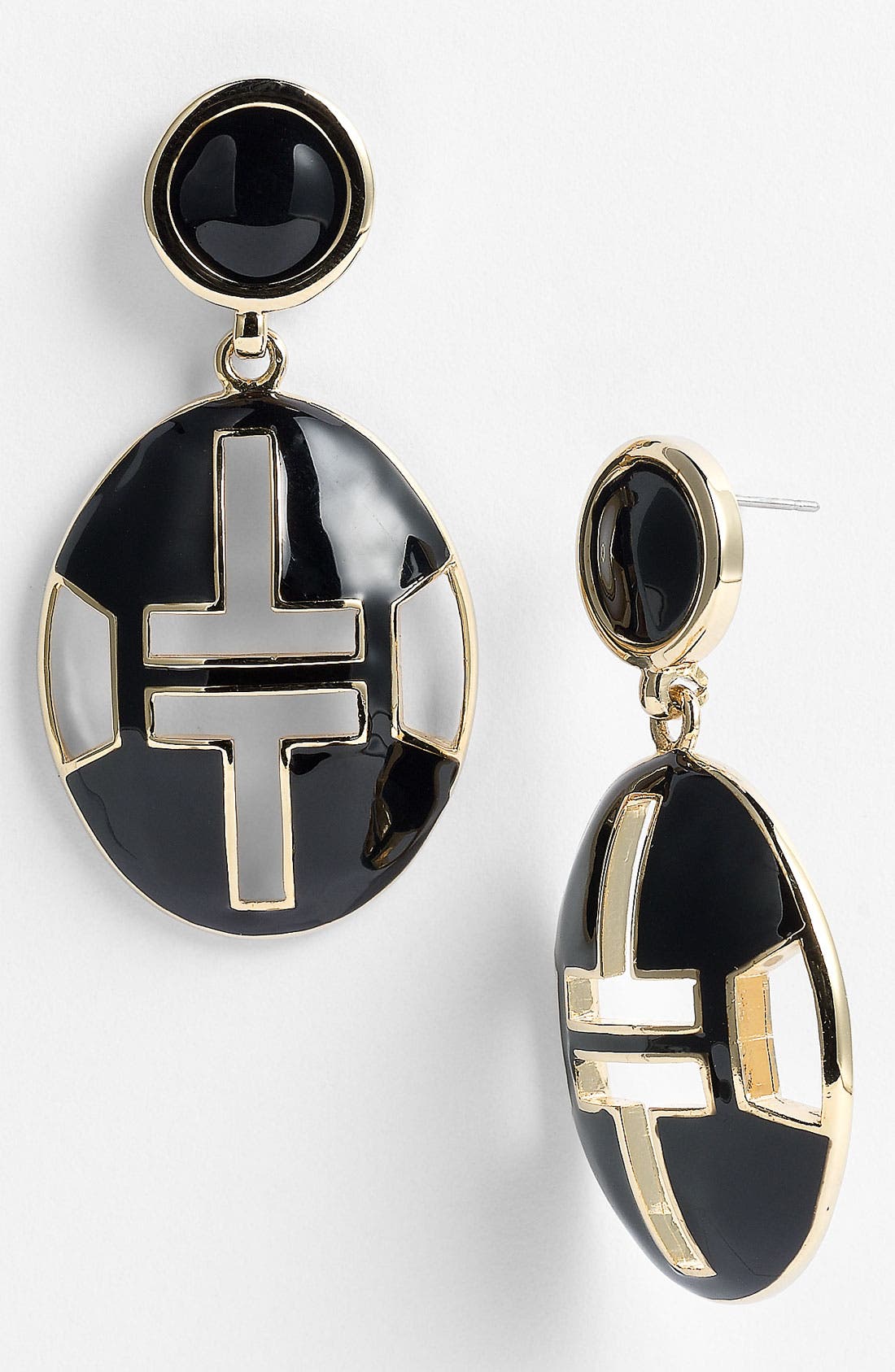 Tory Burch 'Tyler' Oval Drop Earrings Nordstrom
