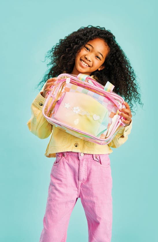 Shop Iscream Kids' Ombré Cosmetic Bag Set In Pink Multi