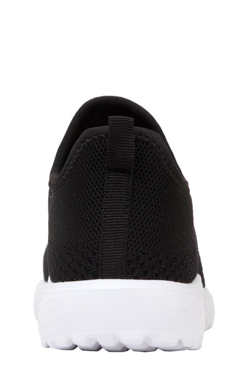 Shop Deer Stags Kids' Beckham Knit Sneaker In Black/white