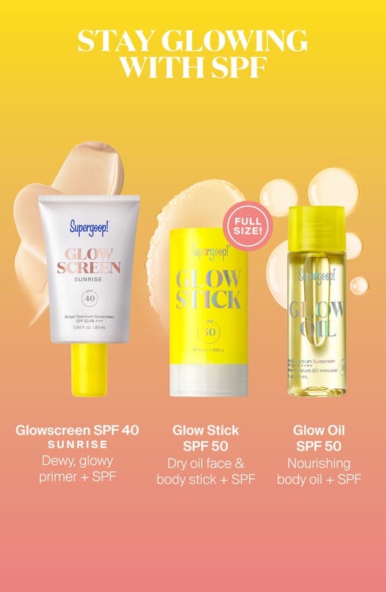 Supergoop !® Endless Glow Season Kit (limited Edition) (nordstrom Exclusive) $70 Value In Pink And Yellow Gradient