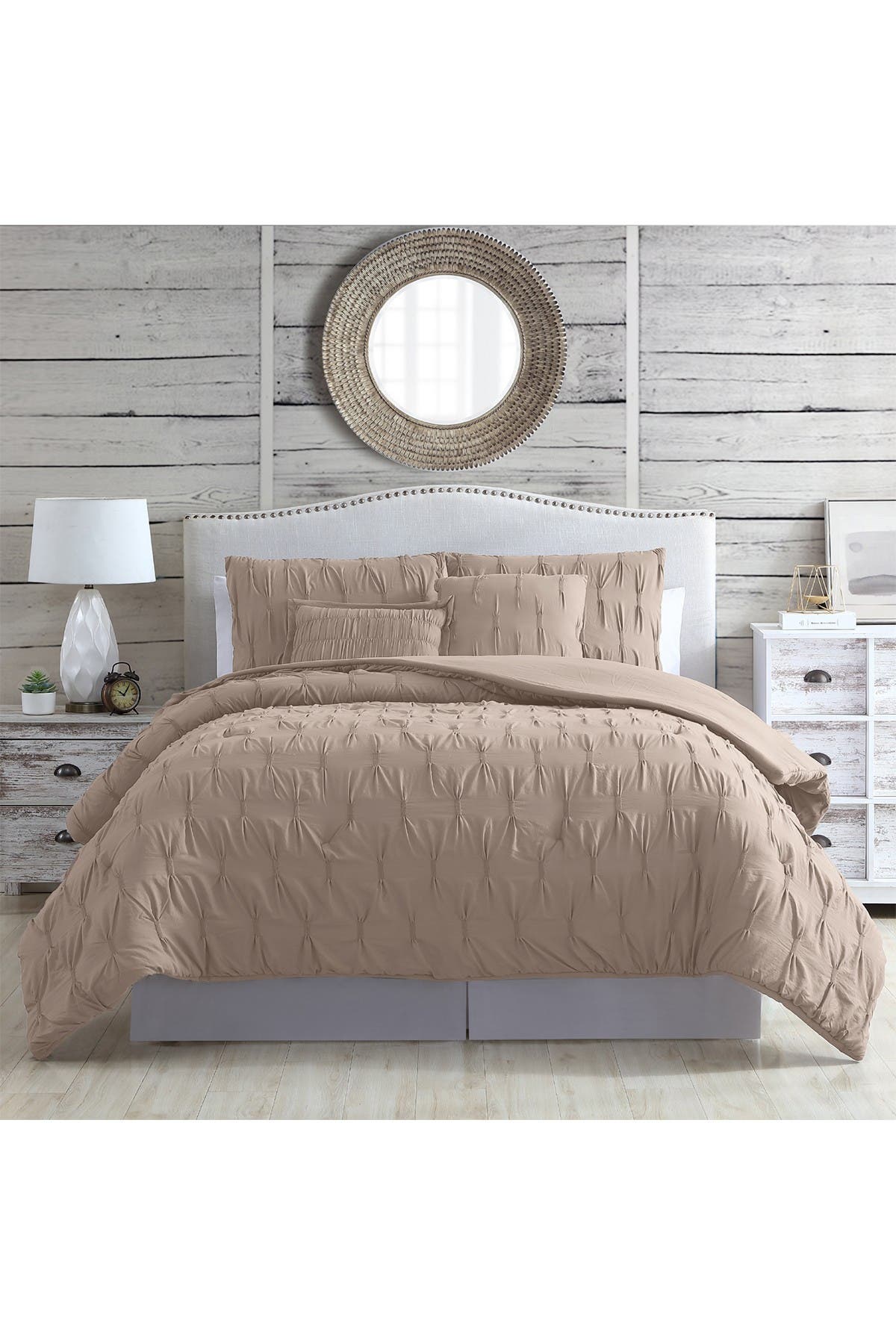 Modern Threads 5Piece Textured Comforter Set Harper Taupe Queen Nordstrom Rack