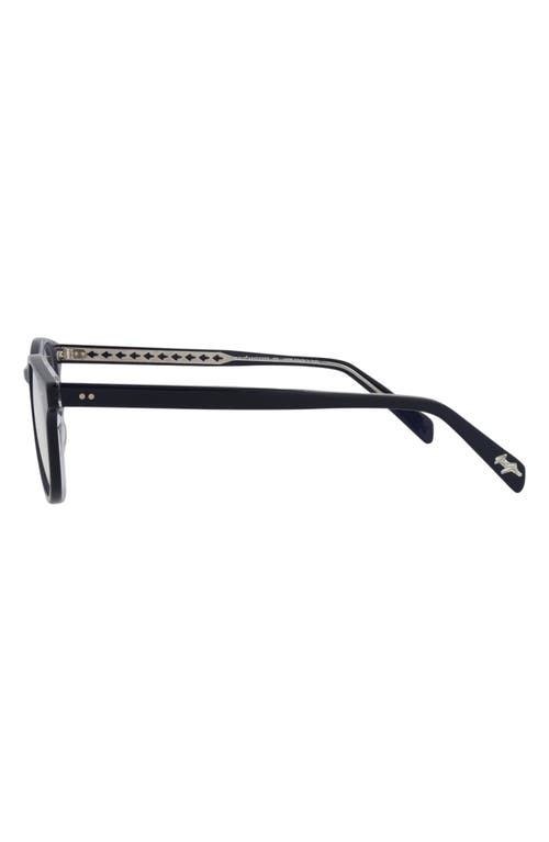 Maui Jim 47mm Round Optical Frames In Navy Transparent