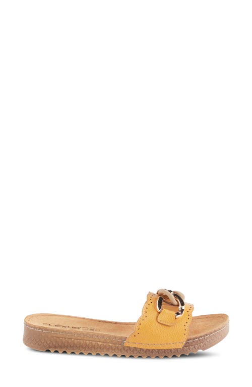 Flexus By Spring Step Janey Sandal In Mustard