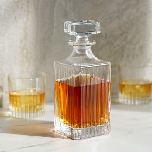 Viski Reserve Milo Crystal Liquor Decanter In Clear