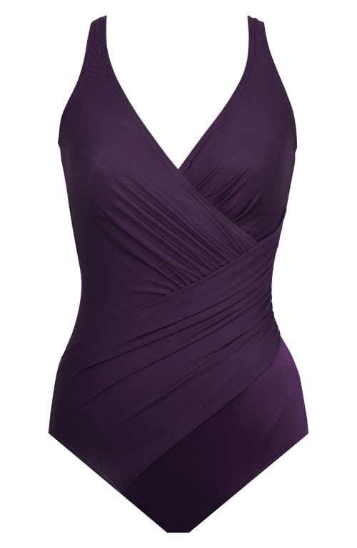 Miraclesuit ® Must Have Oceanus One-piece Swimsuit In Sangria