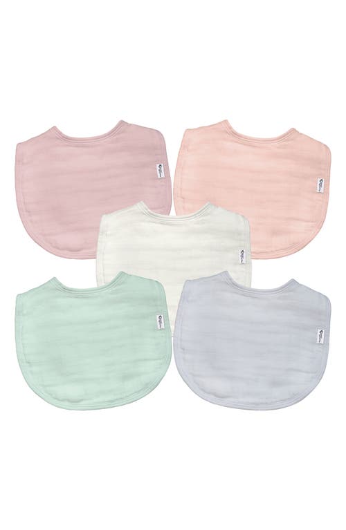 Green Sprouts 5-Pack Organic Cotton Muslin Baby Bibs in Rose at Nordstrom