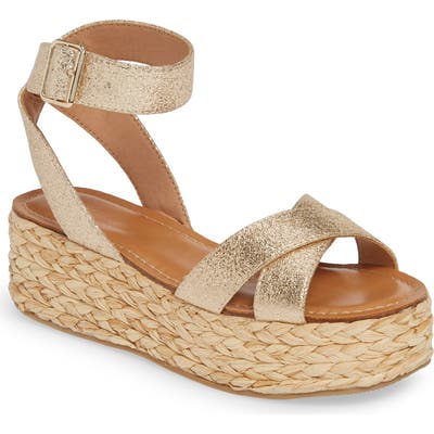 Chinese Laundry Zodiac Platform Sandal, Metallic