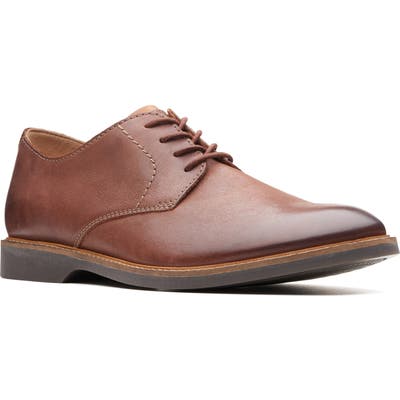Clarks Atticus Plain Toe Derby, Brown