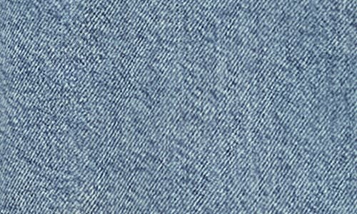Mango Denim Overshirt With Frayed Hem Medium Blue In Medium Blue