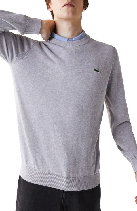 direktør Shaded Giraf Lacoste Solid Cotton Jersey Crewneck Sweater | Nordstrom