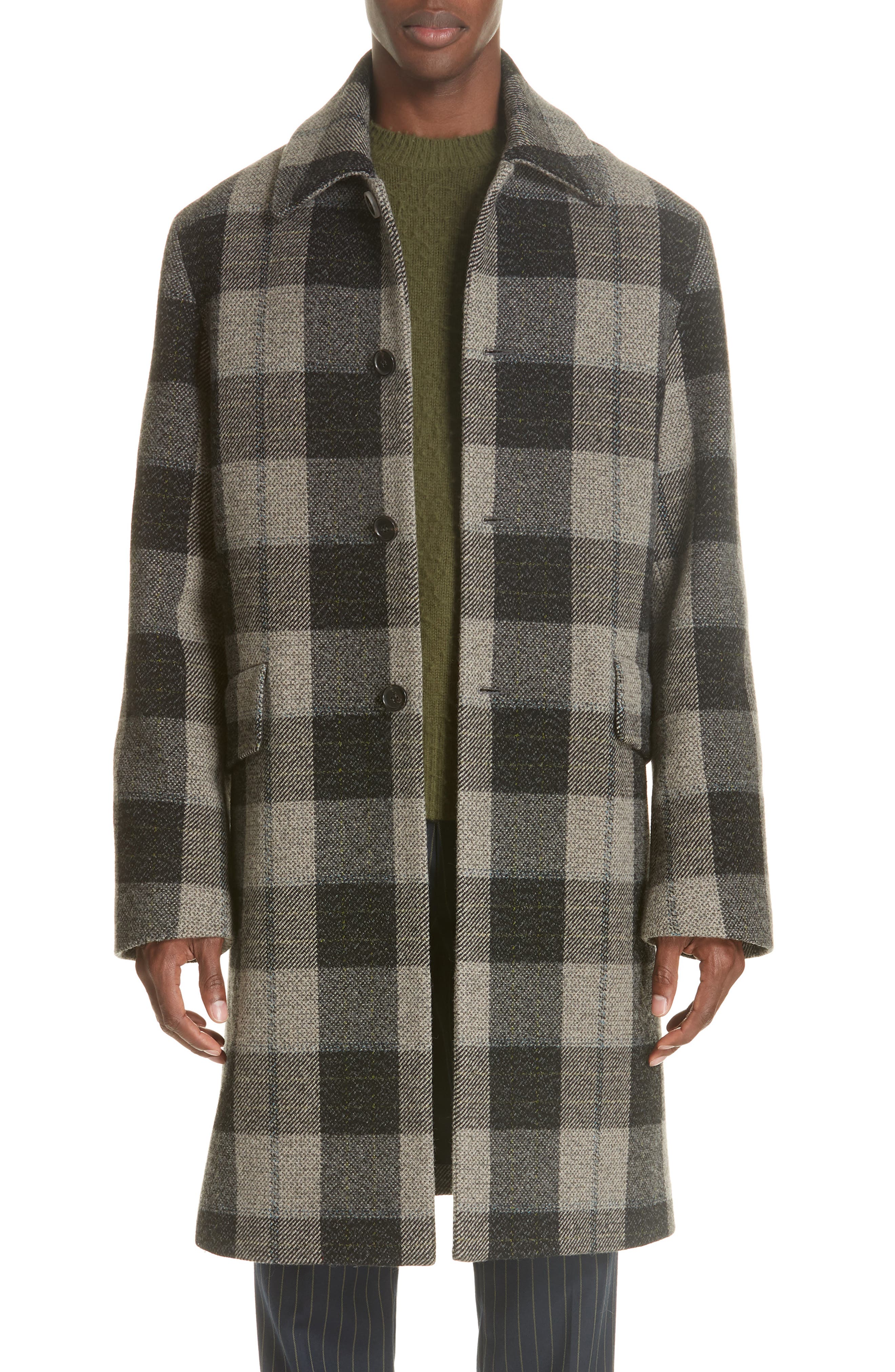 acne studios check coat