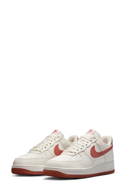 Nike Women's Air Force 1 '07 Next Nature Shoes In Sail/canyon Pink