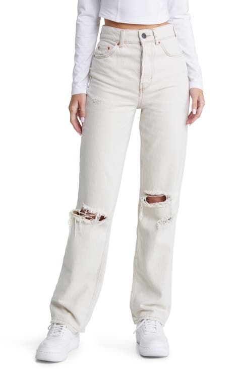 BDG Urban Outfitters Womens Flare Jeans - WHITE