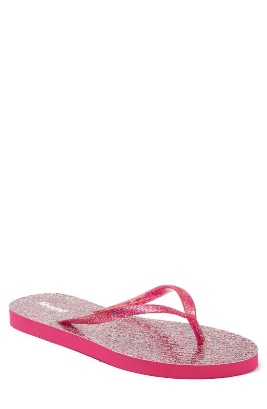 Abound Leyo Flip Flop Sandal In Pink Shock Glitter