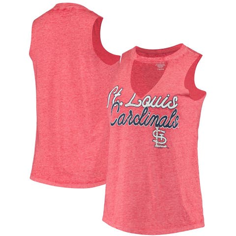 '47 Women's Arizona Cardinals Sporty Red Crop Tank Top