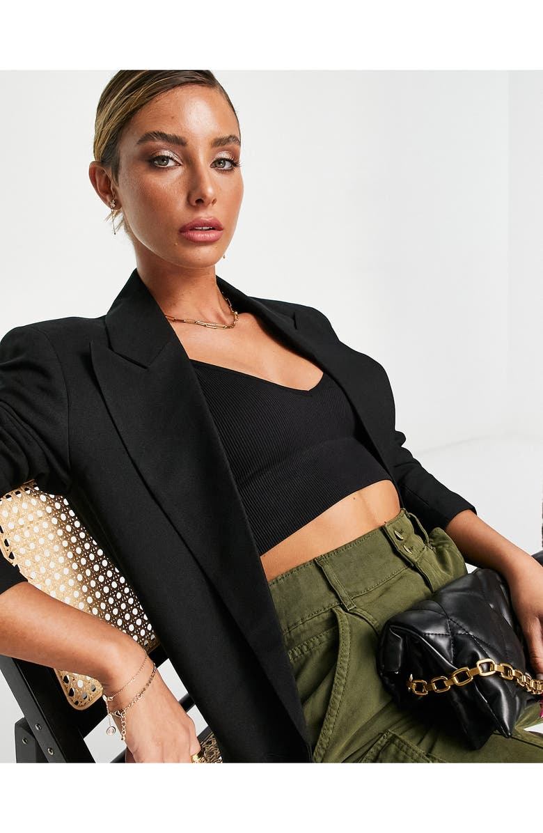 ASOS DESIGN Longline Blazer, Main, color,