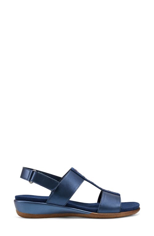 Shop Easy Spirit Hazel Beaded T-strap Sandal In Cobalt/vintage Indigo