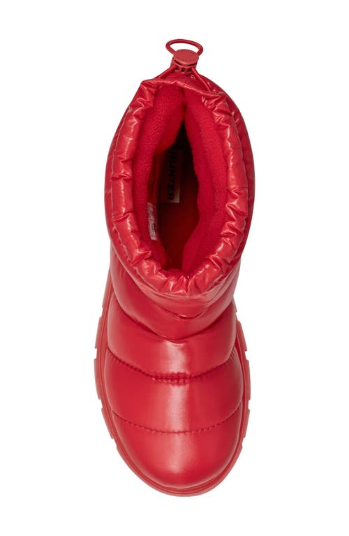 Shop Hunter Maribel Insulated Waterproof Snow Bootie In Red