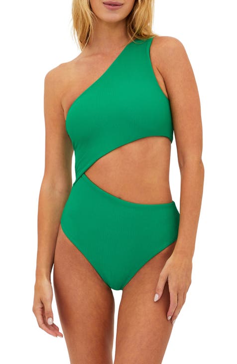green swimsuit tops for women