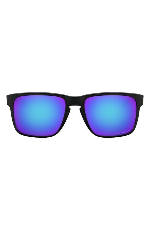 Oakley Holbrook Xl 59mm Polarized Sunglasses In Matte Black/prizm Sapphire