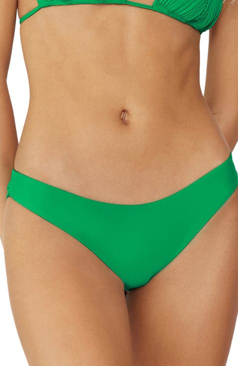 Lounge Underwear - Green Antigua Triangle bikini set on Designer Wardrobe