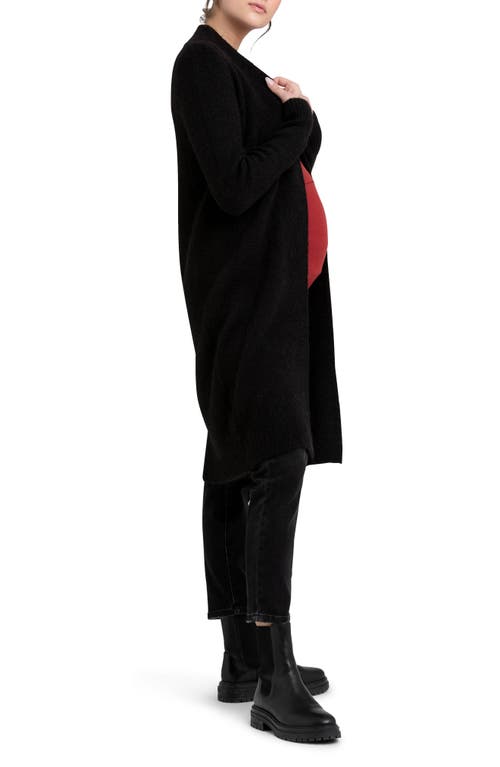 Shop Ripe Maternity Linda Longline Maternity Cardigan In Black