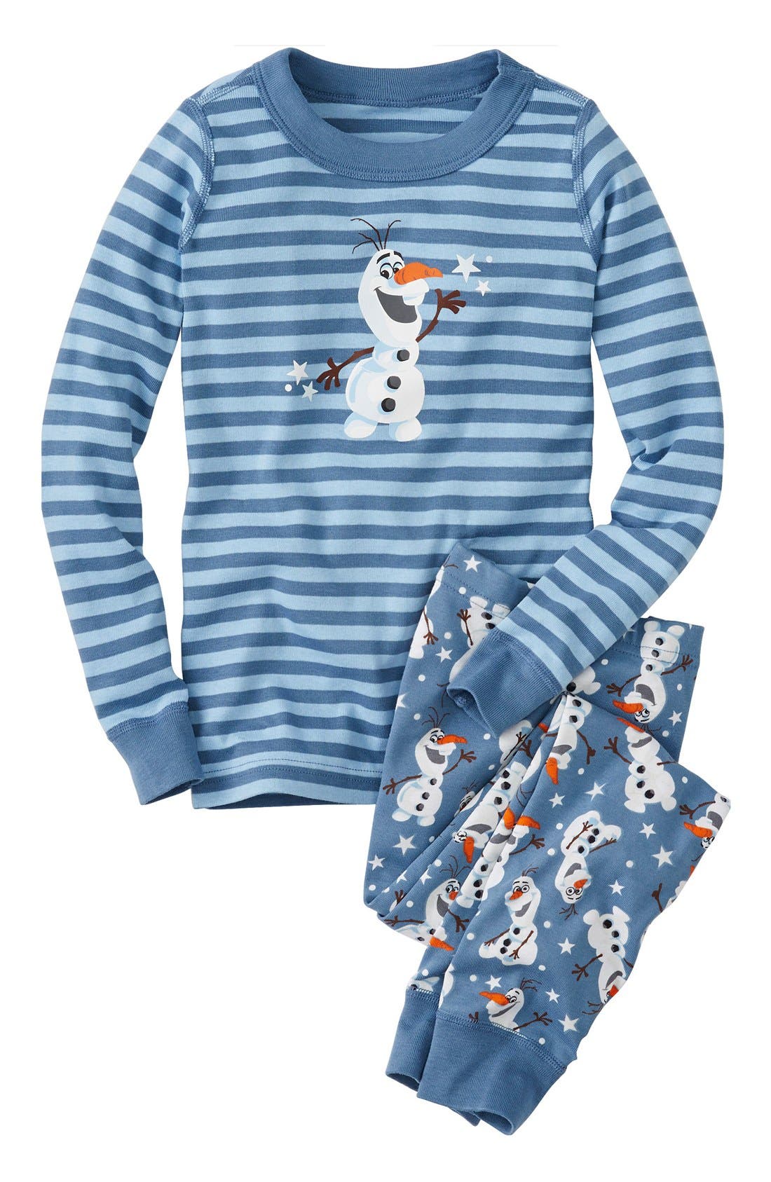 Hanna Andersson 'Disney® Frozen Olaf' Organic Cotton Fitted TwoPiece