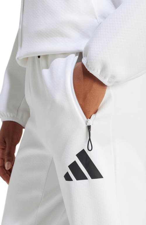 Shop Adidas Originals Adidas Z.n.e. Primeknit Training Joggers In White