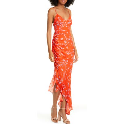Nicholas Asymmetrical Hem Silk Dress