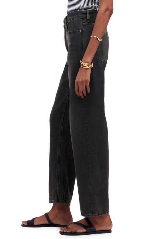 Madewell The Darted Barrel Leg Jeans In Olenda Wash
