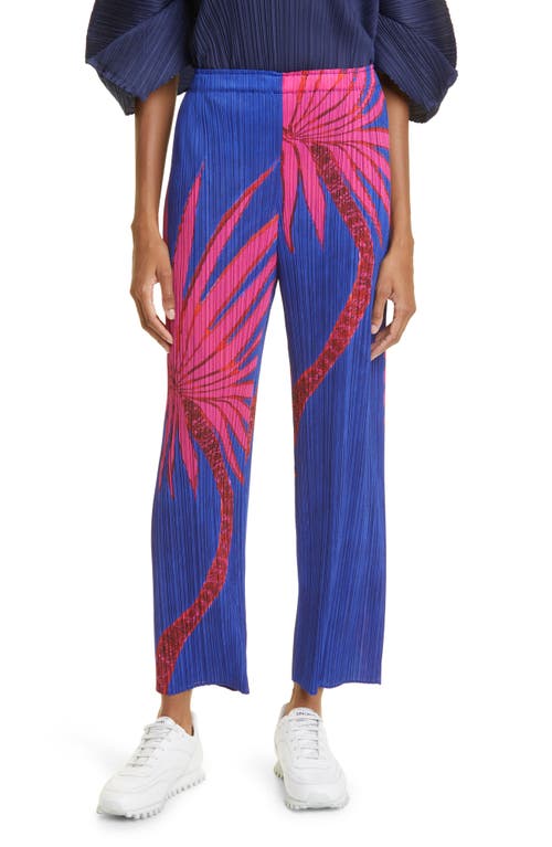 Pleats Please Issey Miyake Ice Desert Pleated Pants in Blue