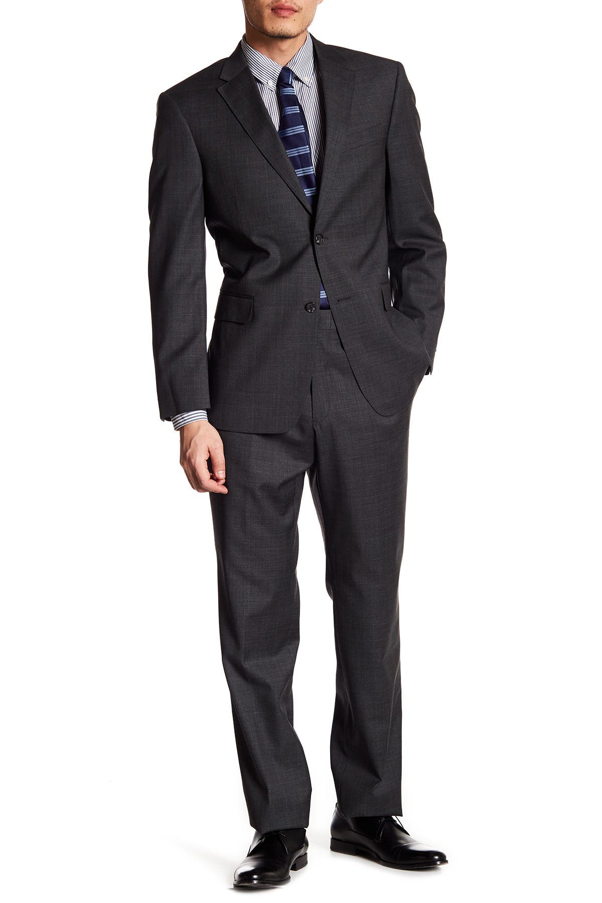 tommy hilfiger charcoal suit