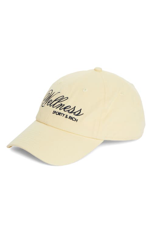 Shop Sporty And Rich Sporty & Rich Carlyle Embroidered Baseball Cap In Almond