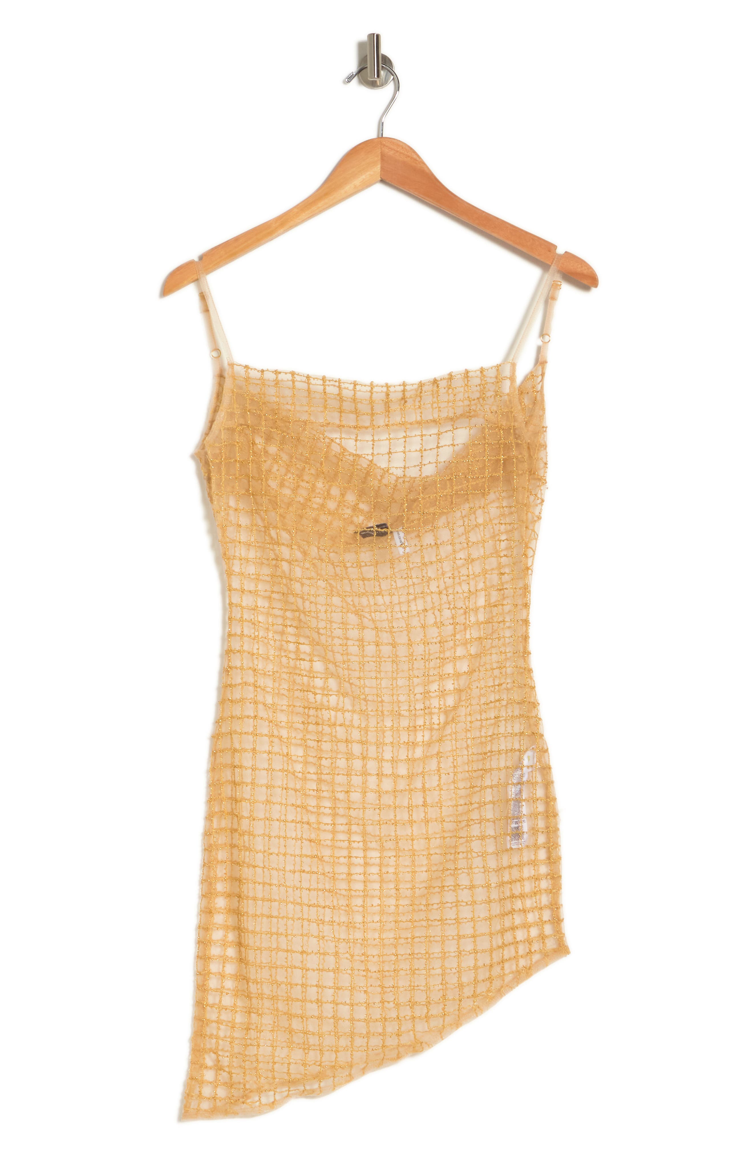 ASOS DESIGN Beaded Sheer Net CoverUp Dress Nordstromrack
