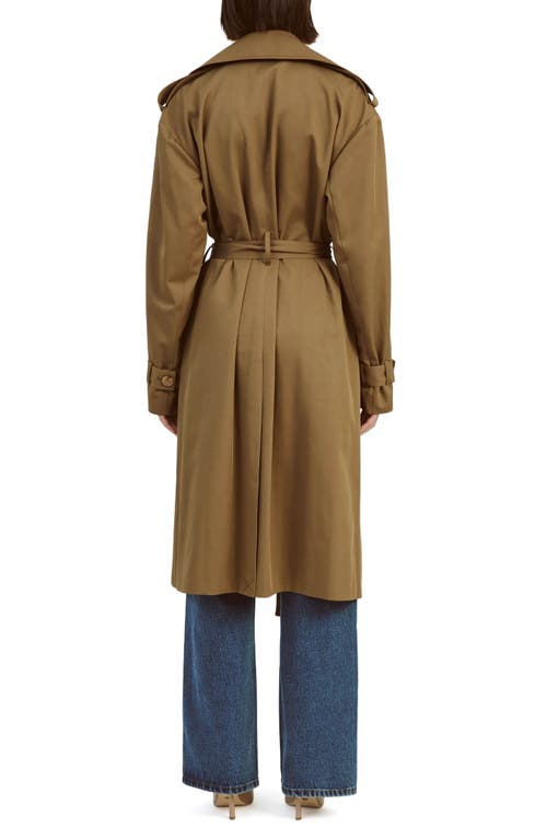 Shop Bardot Halle Trench Coat In Khaki