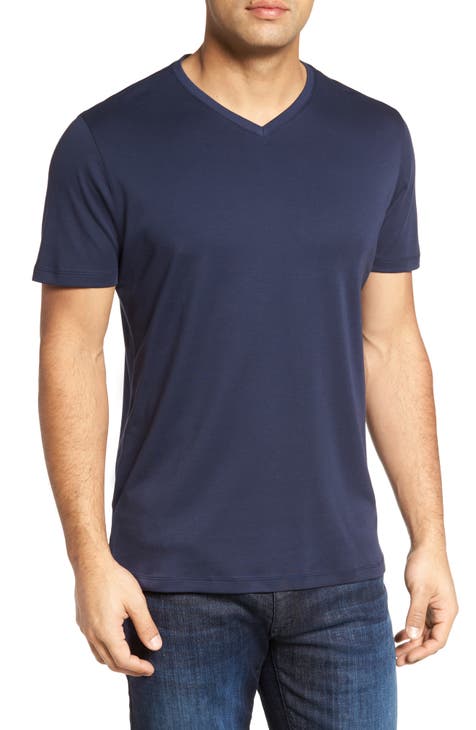 Men's V-Neck T-shirts, 100% organic cotton