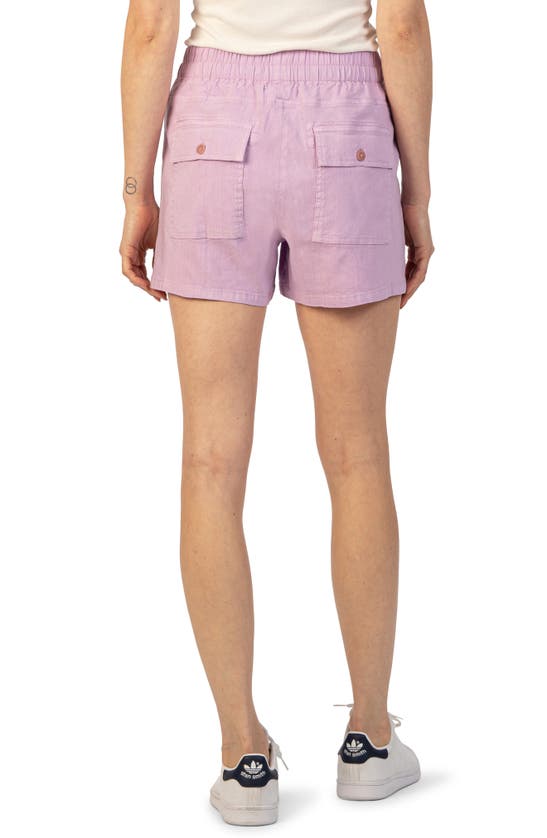 Shop Kut From The Kloth Elastic Waist Shorts In Lavender