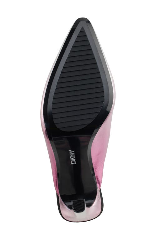 Shop Dkny Cadena Mule In Rose/silver