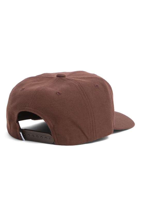 Shop Obey Case Classic Snapback Cap In Brown