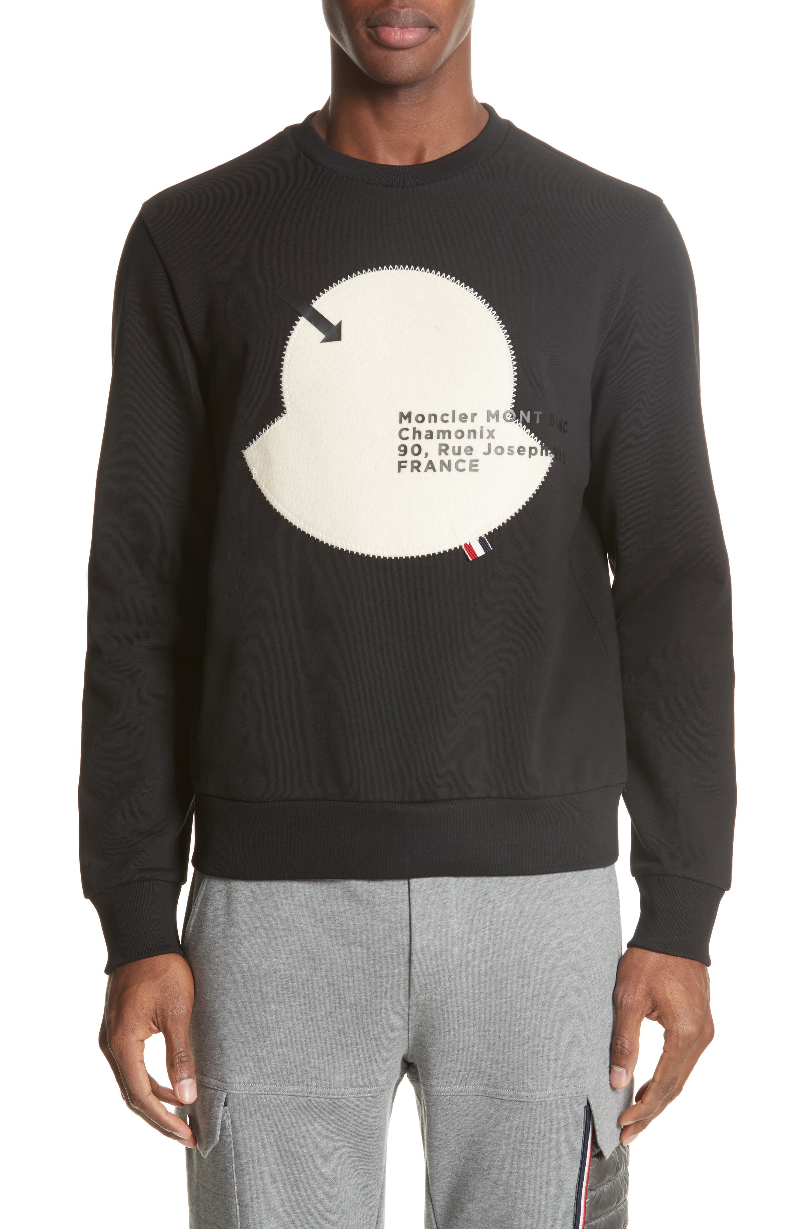 moncler big logo sweatshirt