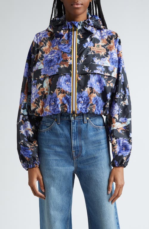 Shop Ulla Johnson X K-way Cropeley Jacket In Iris