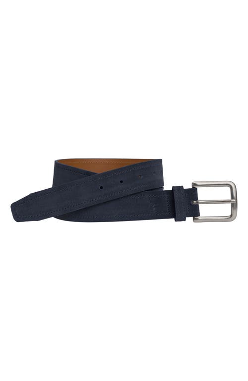 Johnston & Murphy Baldwin Suede Belt Navy English at Nordstrom,