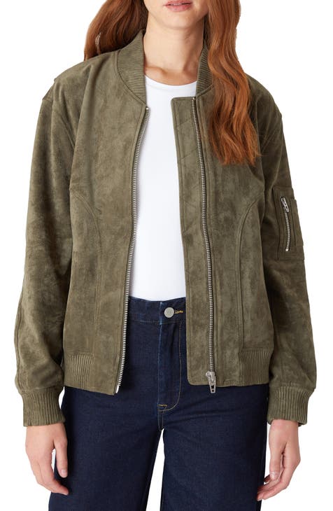 Blank nyc green suede jacket best sale