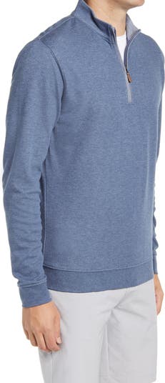 johnnie-O Men's Chicago Cubs Sully Quarter Zip Pullover in Helios Blue