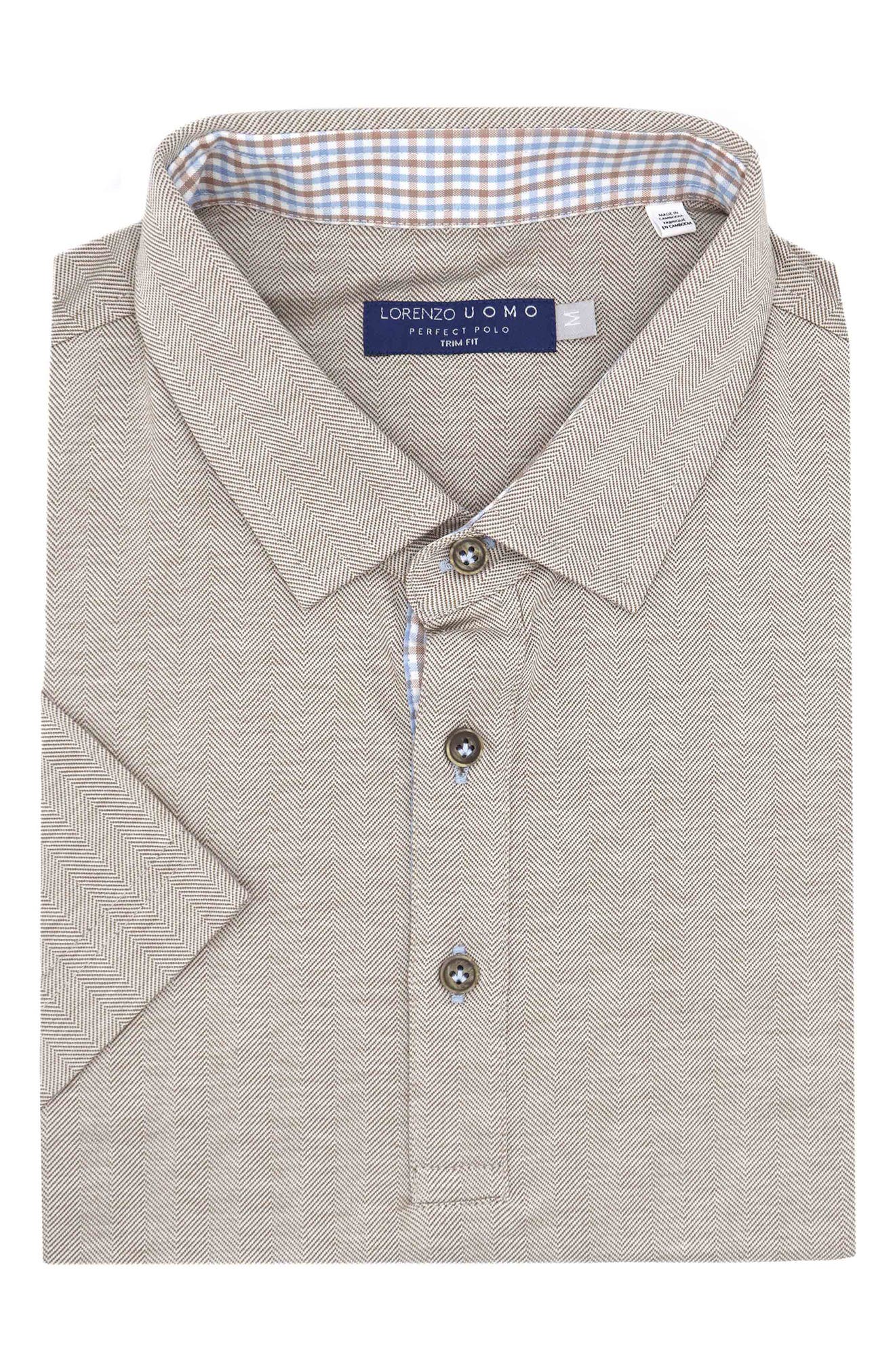 Herringbone Cotton Polo Shirt | Nordstrom