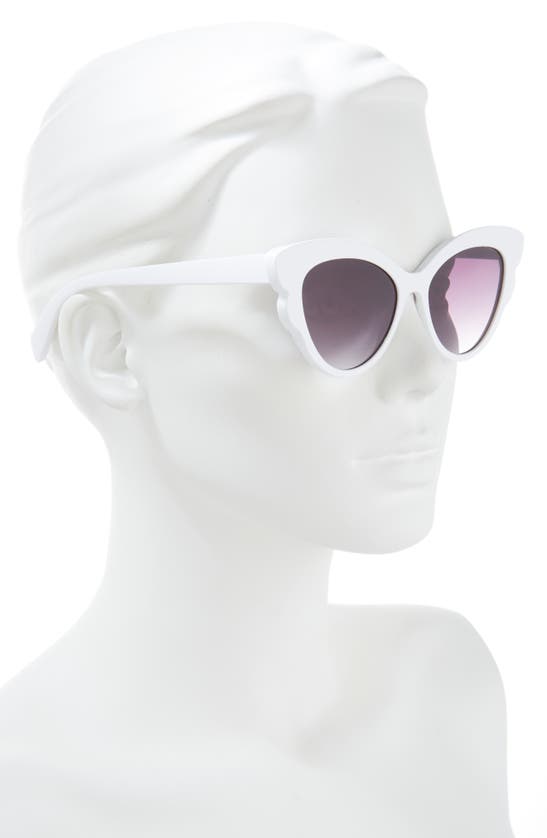 Shop Bp. 54mm Butterfly Sunglasses In White