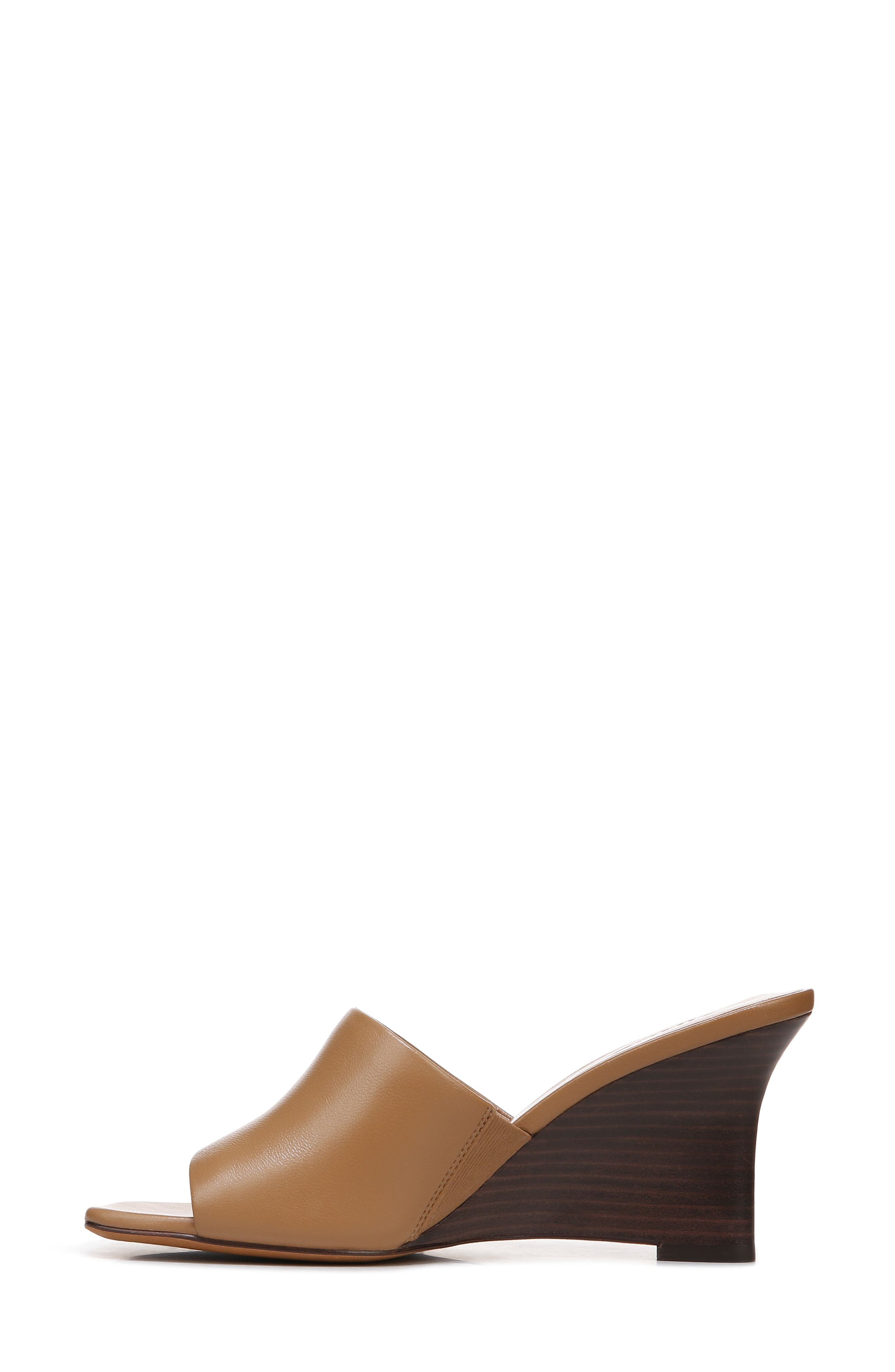 Vince Pia Leather Wedge Sandals