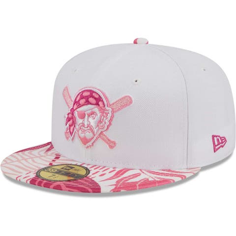 Men's New Era White/Pink Los Angeles Dodgers Flamingo 59FIFTY Fitted Hat