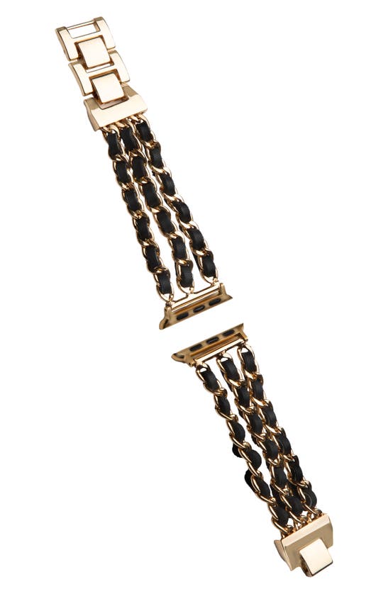 Saachi Braided Chain Apple Watch® Watchband In Gold